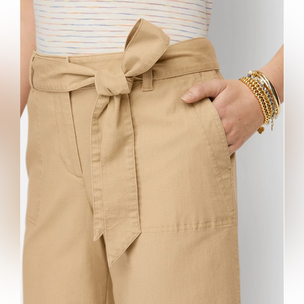 Talbots Light Beige Tie-Waist Casual Pants NWT
(G)